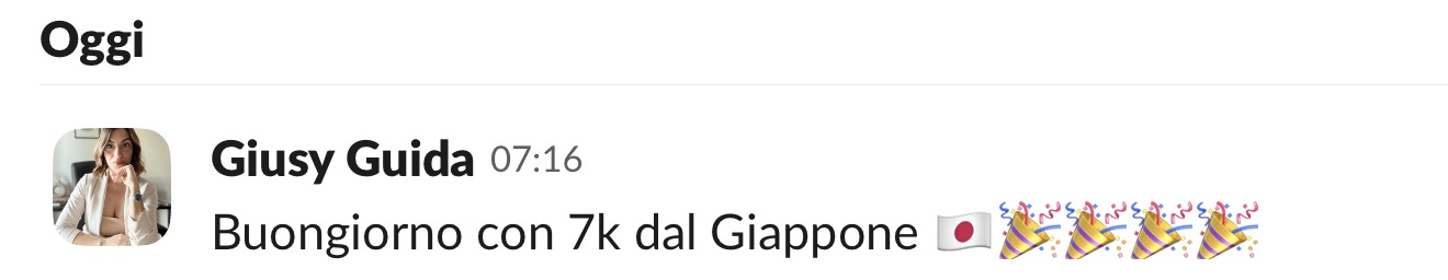 Screenshot di una testimonianza di una cliente di Giusy Guida